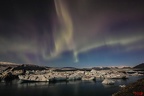 Aurora Borealis am Jökulsárlón