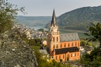 Blick von der Schönburg auf Oberwesel